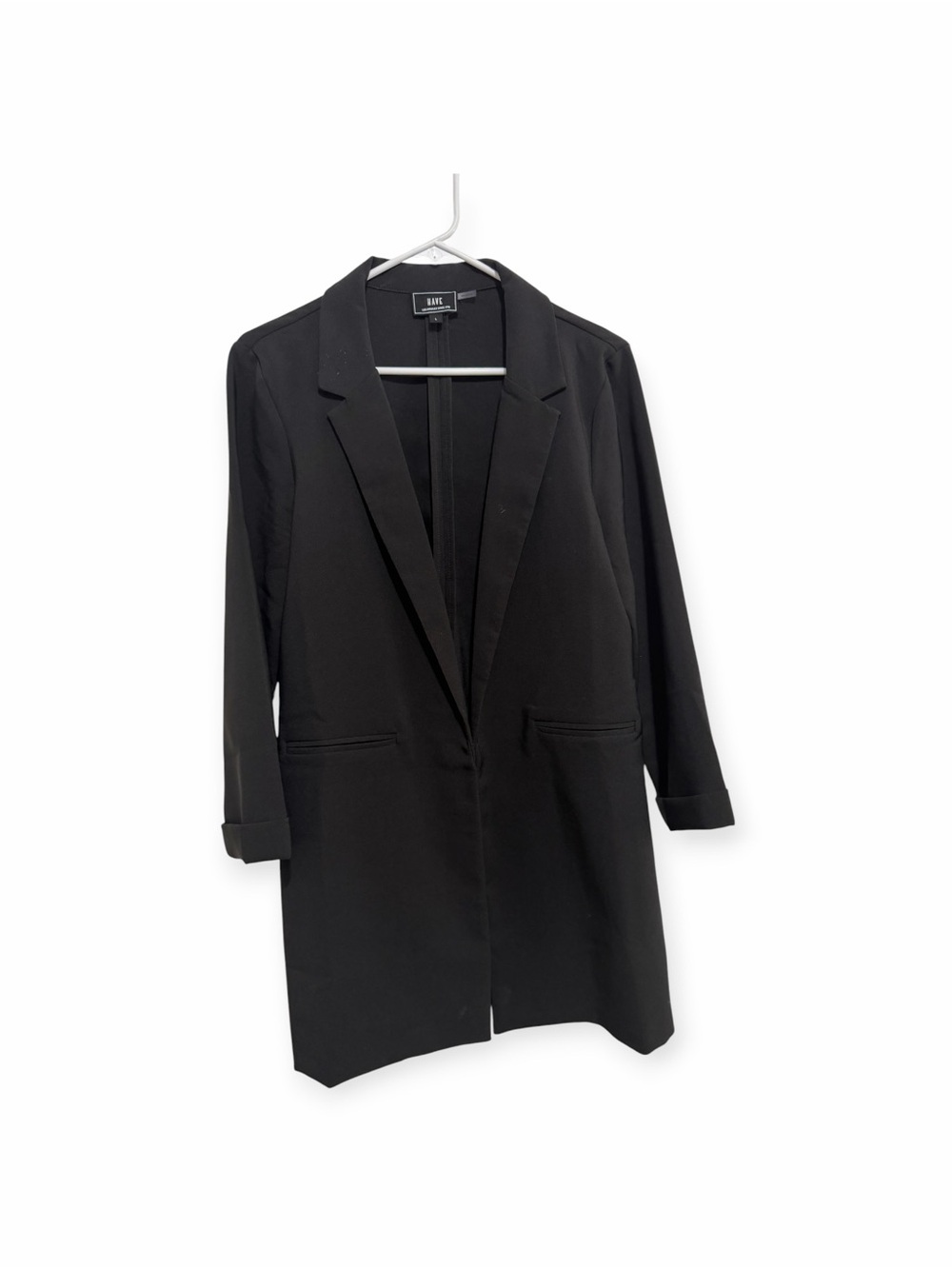 Large Have Black Longline Blazer Jacket